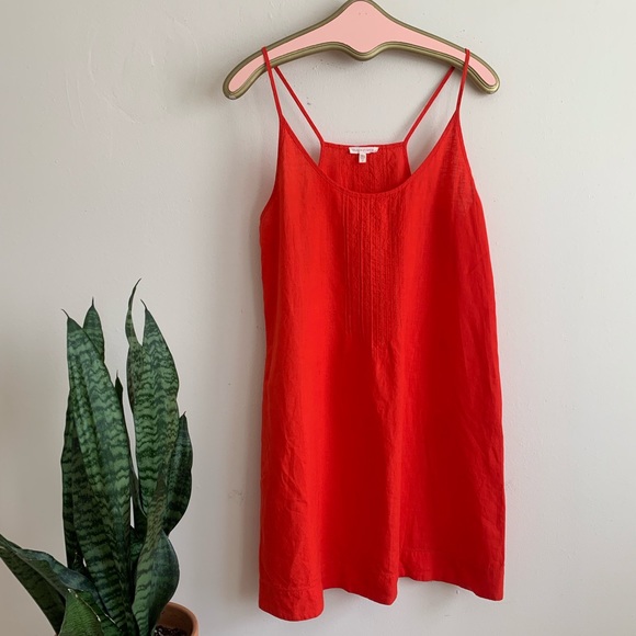 Eileen Fisher Dresses & Skirts - Eileen Fisher Red Irish Linen Strappy Shift Dress
